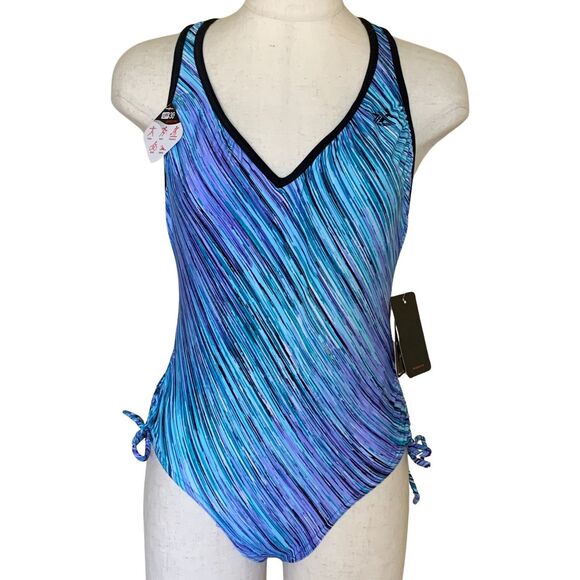 ZeroXposure Womens Sleeveless Printed Surfing One Piece Swimsuit Bathing Suit - Picture 1 of 11